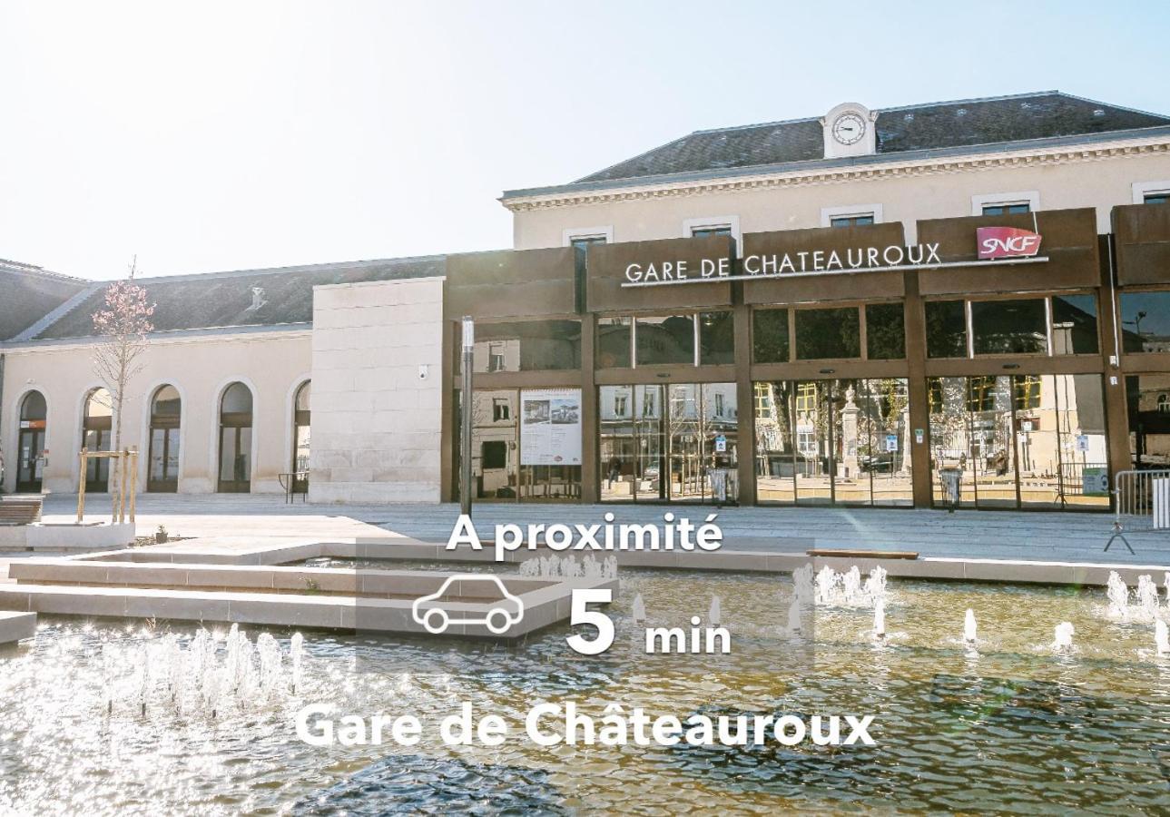 Déols Le Haussmann ⸱ Stationnement Gratuit ⸱ Fibre 아파트 외부 사진
